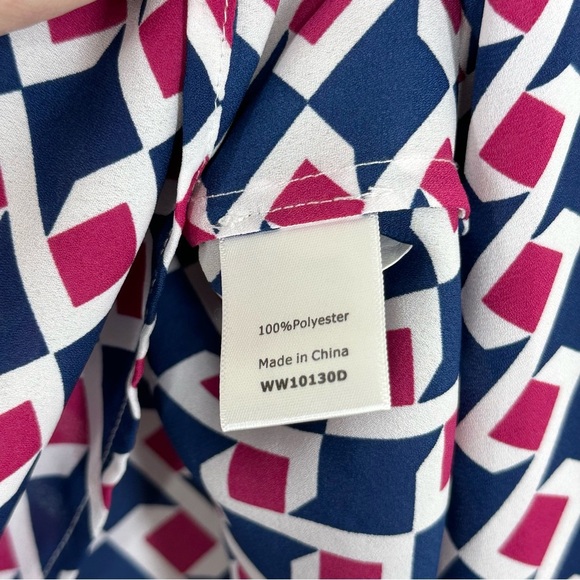 41 Hawthorn Chace geometric pattern blouse - Picture 5 of 6